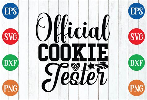 Official Cookie Tester Svg Graphic By Habiba Creative Studio Creative