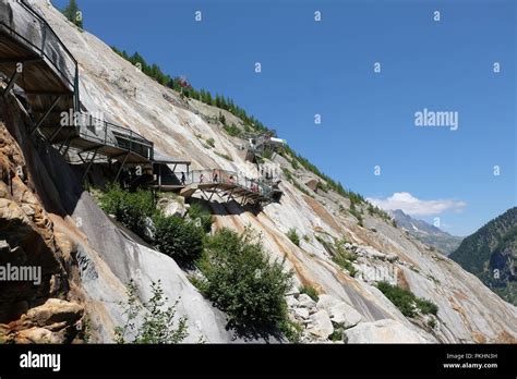 Mer De Glace In France Stock Photo Alamy