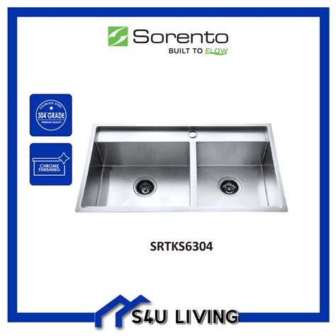 SORENTO SRTKS6304 Undermount Double Bowl Stainless Steel 304 Material 1