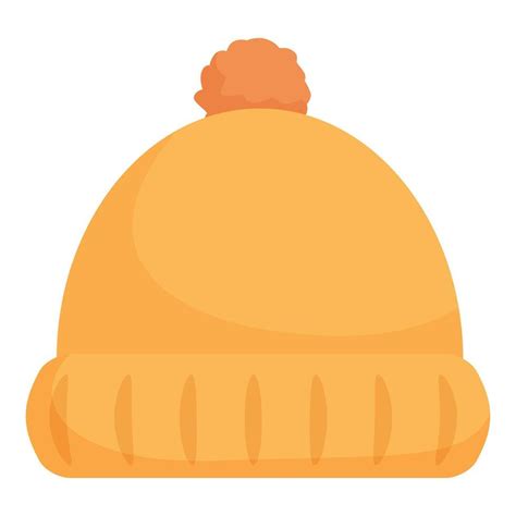 Yellow Knitted Winter Hat With Pompom Keeping You Warm 47056304 Vector Art At Vecteezy