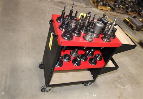 Cnc Tool Cart Huot Toolskoot For Cat 50 Tooling 36 Tool Cap