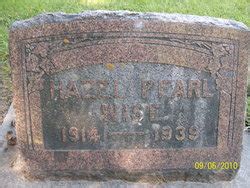 Hazel Pearl McDowell Wise 1914 1939 Mémorial Find a Grave