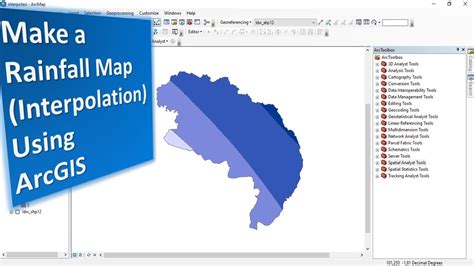 ArcGIS Tutorial How To Make A Rainfall Map Interpolation YouTube