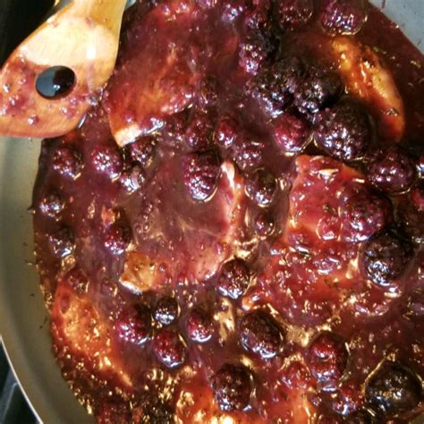 Pork Chops With Blackberry Port Sauce Recipe