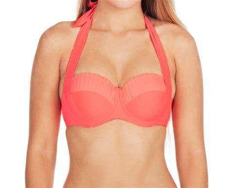 Seafolly Women S Goddess Halter Bustier Bikini Top Red Hot Catch Co Nz