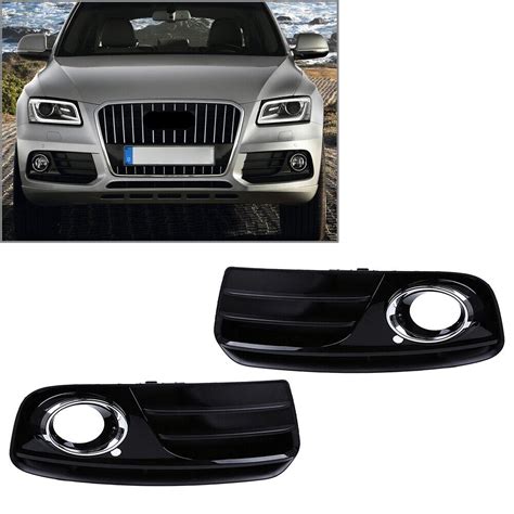 Front Bumper Fog Light Grill Grille Cover Trim Fit Audi Q5 13 17 Left