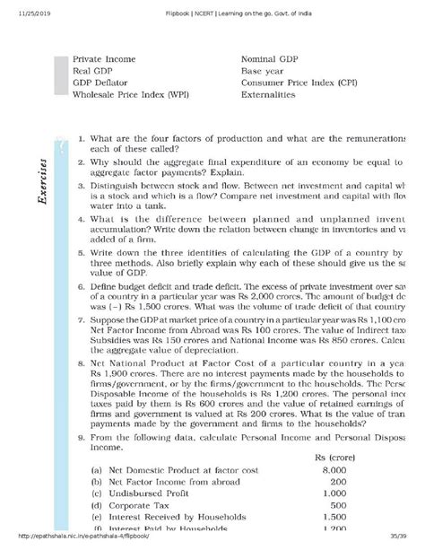 Ncert Book Class 12 Economics Chapter 2 National Income Accounting Pdf Aglasem