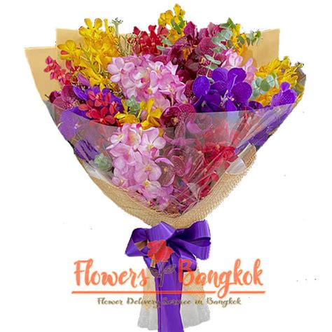 Mixed Orchids bouquet ⋆ Flower Delivery in Bangkok