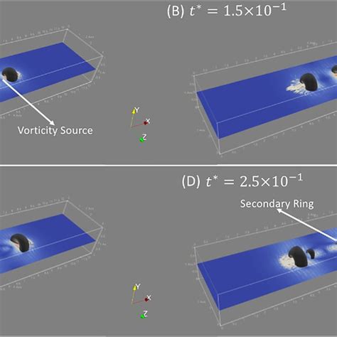 Visualizations Of The Evolution Of Vortex Structures Formed As A Result