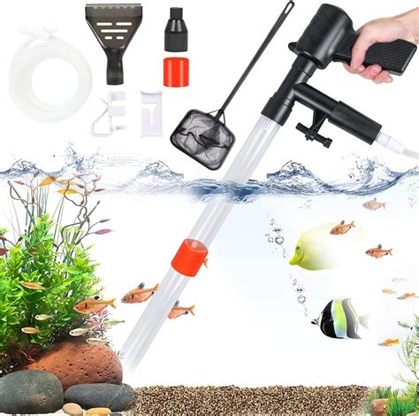 Aspirateur De Boues D Aquarium 5 In 1 Kit De Nettoyage De Gravier D