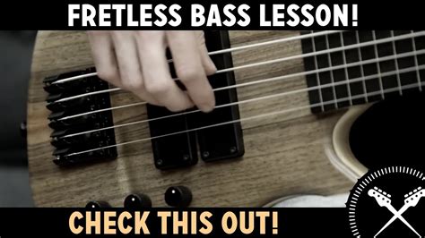 Fretless Bass Lesson With Scottsbasslessons Youtube