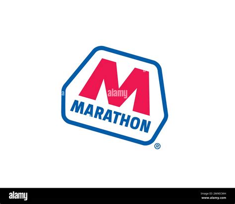 Marathon Oil Company, Rotated Logo, White Background B Stock Photo - Alamy