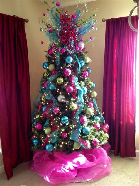 I Loved Making This Pink Blue And Green Christmas Tree Purple Christmas Tree Purple