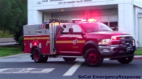 LACoFD Engine NEW Patrol 83 Responding X2 YouTube