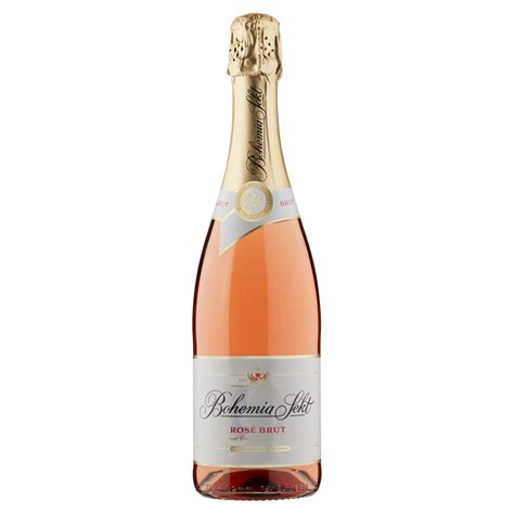 Bohemia Sekt Rosé Brut jakostní šumivé víno růžové 0 75l