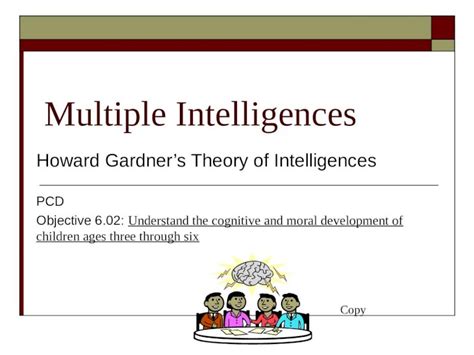 Ppt Multiple Intelligences Howard Gardners Theory Of Intelligences