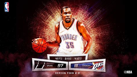 Kevin Durant Ties Playoff Career-High with 41 Points on ...