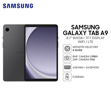 Máy Tính Bảng Samsung Galaxy Tab A9 Wifi 4gb 64gb Sm X110 Hàng Chính