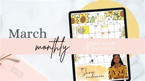 March Plan With Me Monthly Digital Planning Chatty GoodNotes 5