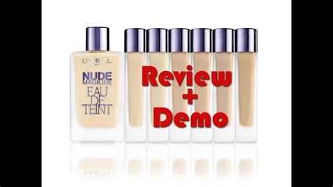 Review Demo Nude Magique Eau De Teint L Or Al Paris Youtube