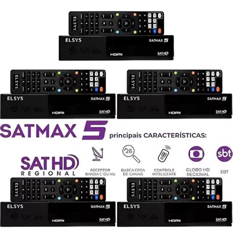 Kit Receptor Digital Full Hd Satmax Banda Etrs Elsys Frete Gr Tis