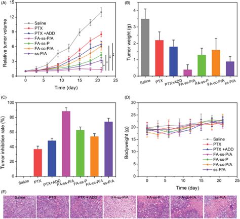 In Vivo Antitumor Effect Of Different Drug Formulations A Tumor