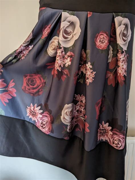 Misslook Floral Swing Dress Size Ebay