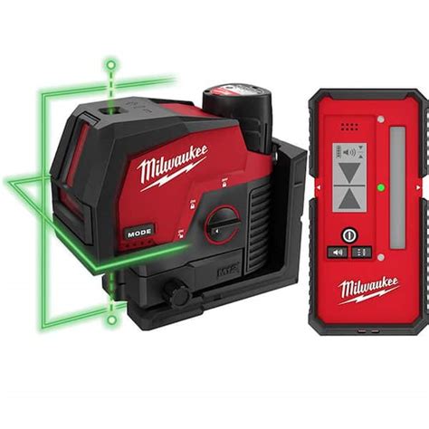 Milwaukee M Volt Lithium Ion Cordless Green Ft Cross Line And