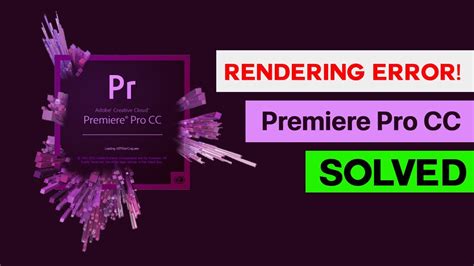 Solved Error Compiling Movie Premiere Pro Loxyo Tech Youtube