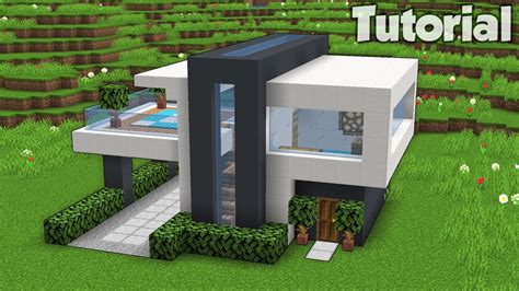 Minecraft Modern Mansion Blueprint