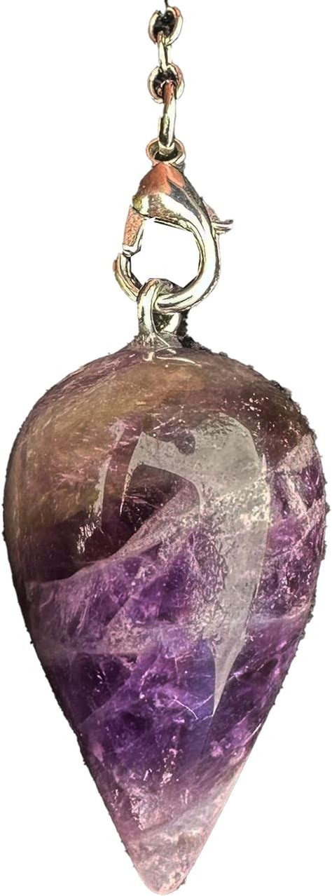 Divination Pendulum With Amethyst Water Drop Dowsing Pendulum Natural