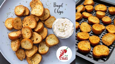 Garlic Herb Bagel Chips Using Air Fryer Easy Air Fryer Recipes