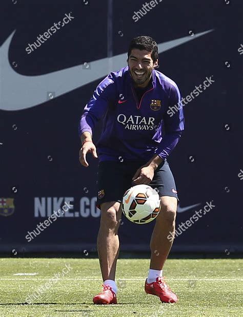 Fc Barcelonas Uruguayan Forward Luis Suarez Editorial Stock Photo