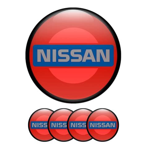 Nissan Wheel Silicone Stickers Center Cap Old Style Wheel Emblems