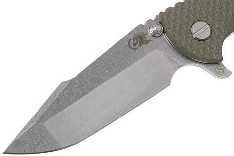 Rick Hinderer XM 18 3 5 Skinny Harpoon Spanto Stonewash OD Green G10