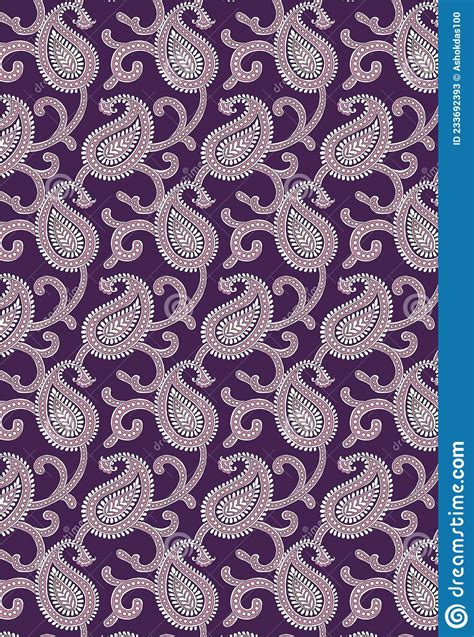 Textile Traditional Allover Pattern Design For Print Background