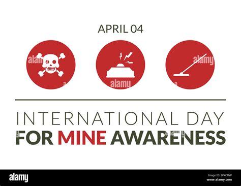 International Mine Awareness Day On April 04 Illustration With Do Not