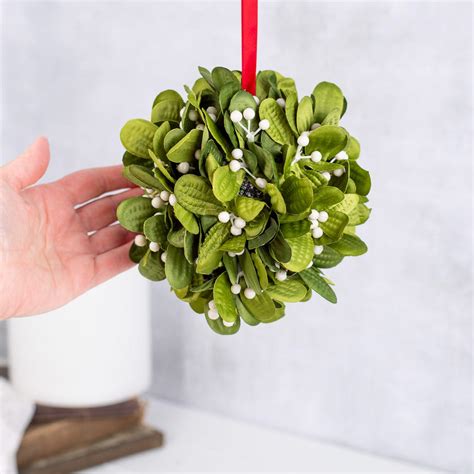 Set Of Artificial Mistletoe Kissing Balls Holiday Florals