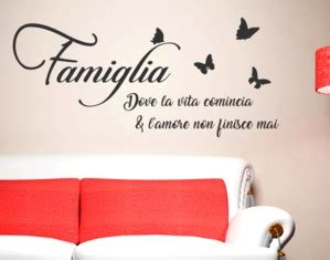 Sticker Design Vi Presenta Adesivi Murali Frasi Famiglia Farfalle Amore