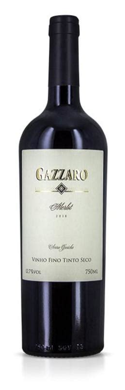 Vinho Tinto Fino Seco Merlot Gazzaro Ml Vinho Magazine Luiza