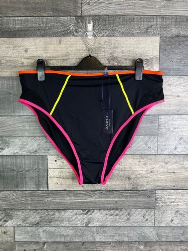 Figleaves Curve Bikini Bottoms Size UK Black Frida Euphoria Brief