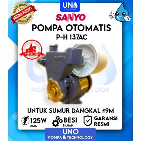 Jual Sanyo Pompa Air Sumur Dangkal Auto Otomatis Ph Ac Ph Ac