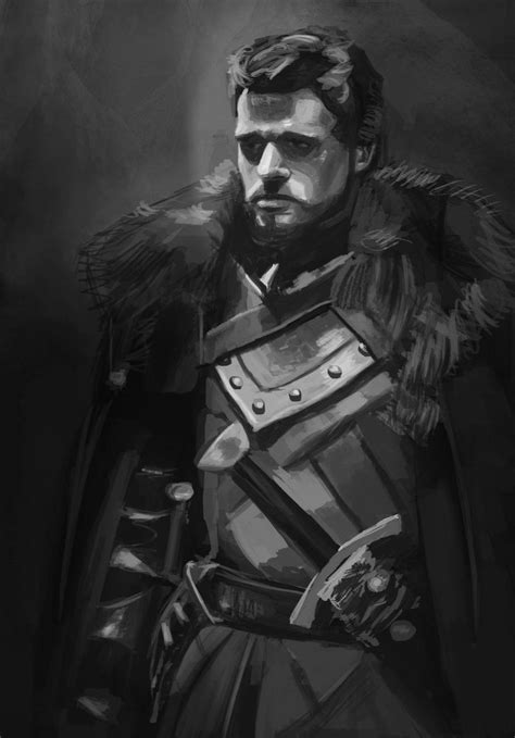 King Robb Dvln811 Game Of Thrones Art King In The North Hbo