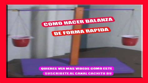 Balanza Escolar Sencilla De Hacer Youtube