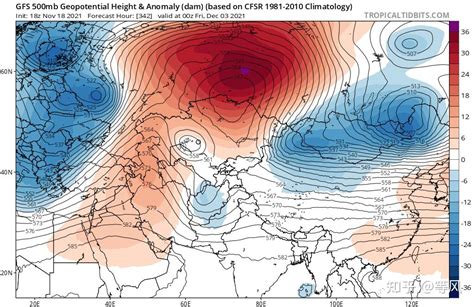 关于2021年11月20日至23日寒潮过程的分析 知乎