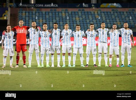 Team Argentina During The Copa America 2021 Quarter Final Football