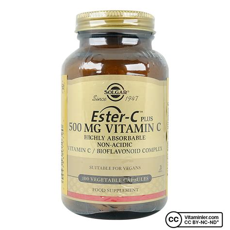 Solgar Ester C Plus 500 Mg 100 Kapsül C Vitaminleri