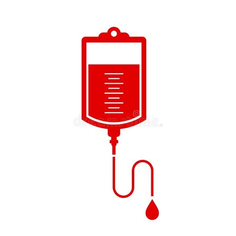 Red Blood Bag Vector Icon Stock Vector Illustration Of Fluid 118364067