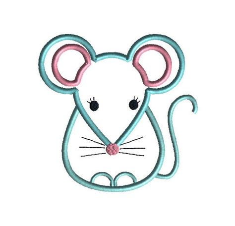 Sewing & Needlecraft Tutorials Cool Dress Machine Embroidery Designs Pink Dress Mouse Applique ...