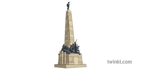 Bonifacio Monumen Objek Filipina Caloocan Patung Seni Geografi Roi Ks2